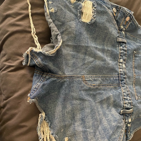 Distressed Shortalls - Picture 4 of 5